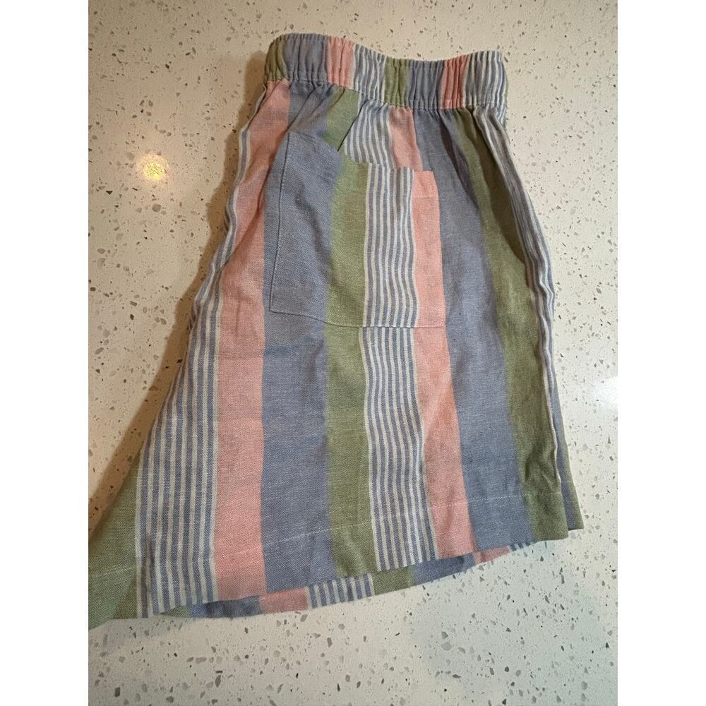 como Vintage Pastel Striped Drawstring Shorts - Women's XL - NWT - Picture 8 of 8